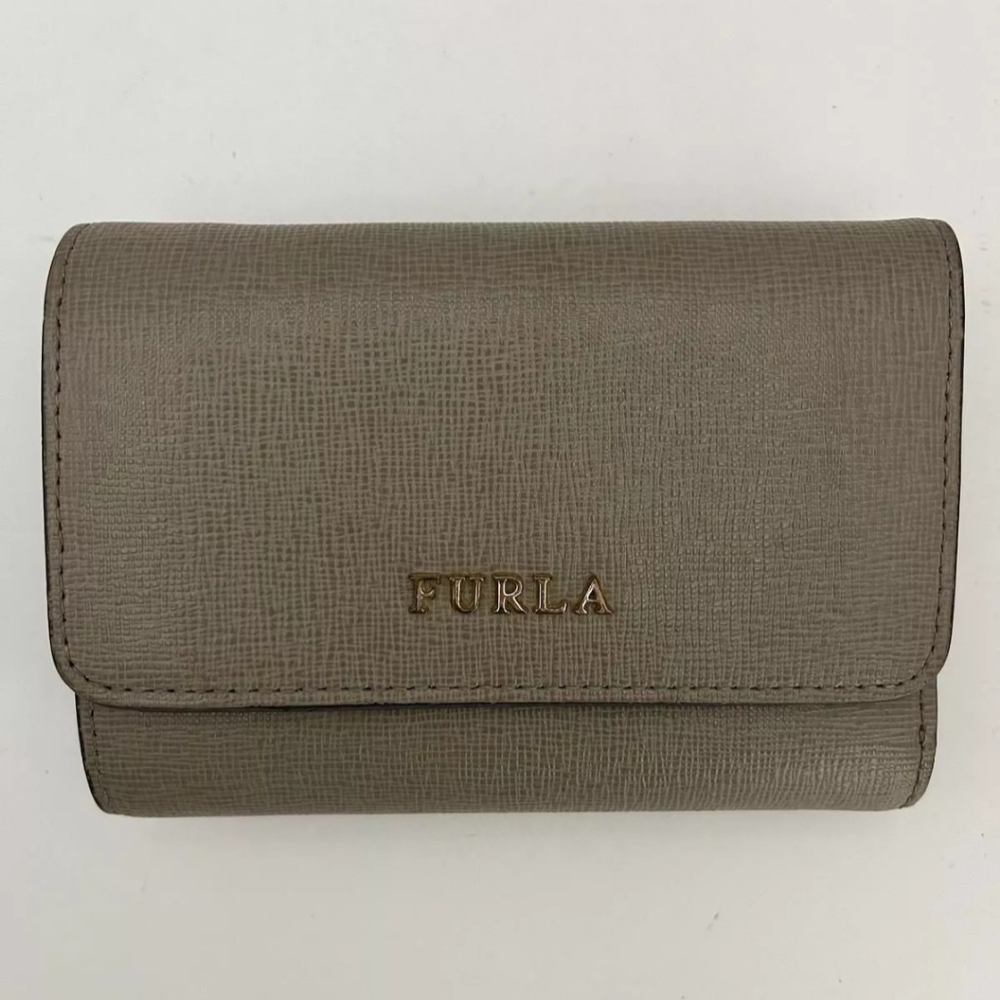 FURLA Leather Wallet | Trifold | Light Brown